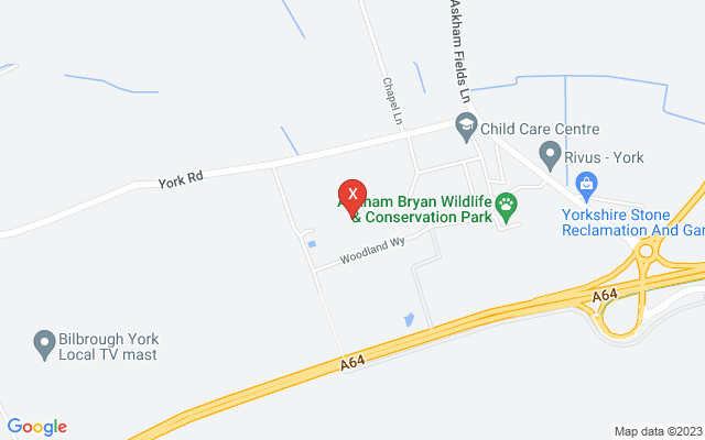 Map showing location of Askham Bryan College, Askham Bryan College, Askham Bryan, York